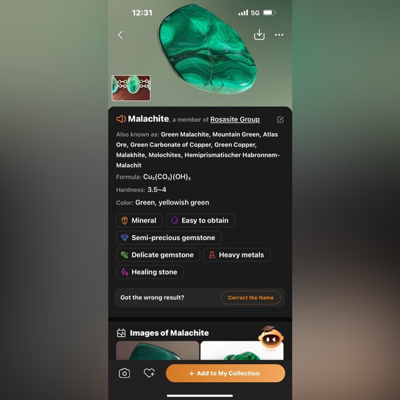 Vintage Green Malachite Sterling Silver Semi-precious gemstone length-8 1/2”🔥🔥 - Picture 9 of 9